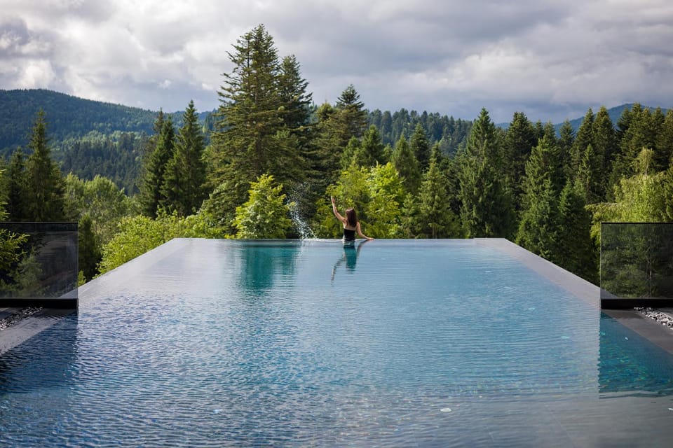 Natural landscape, Mountain view, Pool view, Swimming pool, Swimming pool