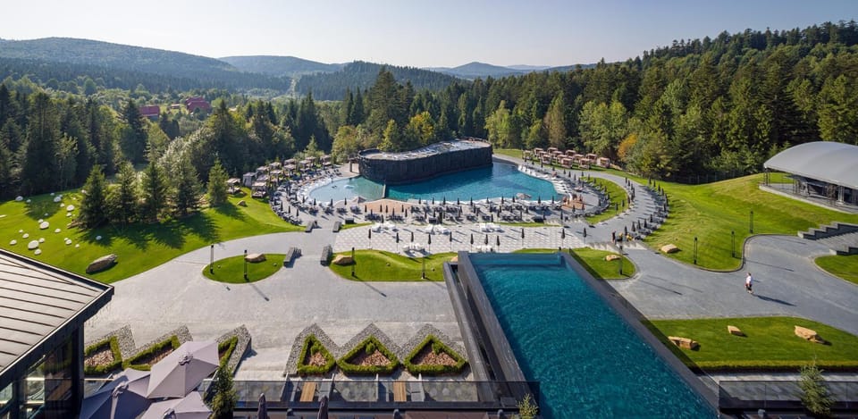 Natural landscape, Mountain view, Pool view, Swimming pool, Swimming pool