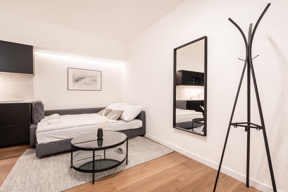 Bed, Living room, Photo of the whole room, Bedroom