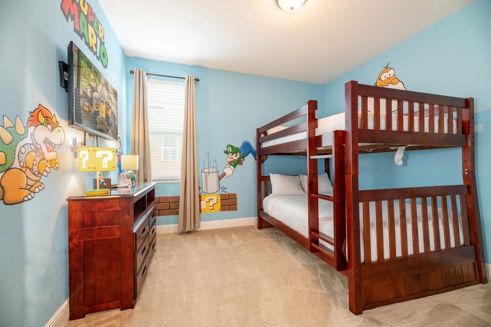 Bed, Photo of the whole room, Bedroom, bunk bed