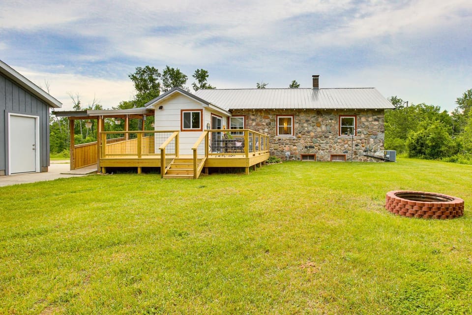 Charming Stone Cottage in Marion w/ Fire Pit! House in Michigan