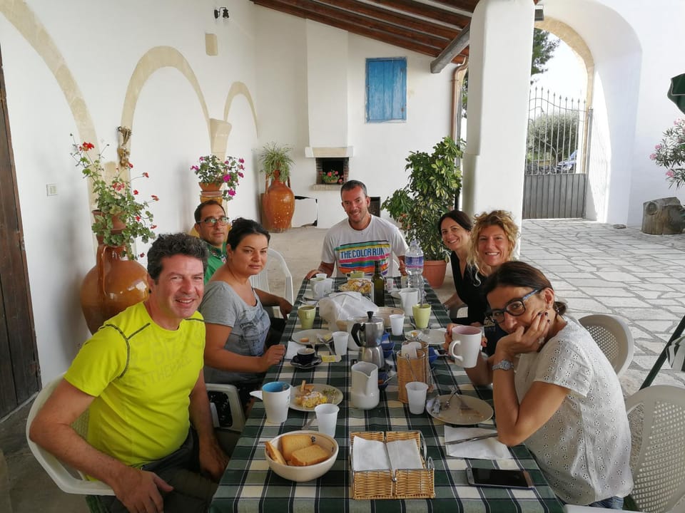 On site, Italian breakfast, group of guests