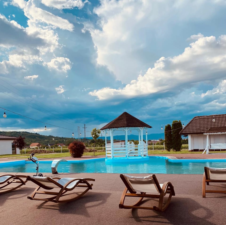 Natural landscape, Pool view, Swimming pool, sunbed