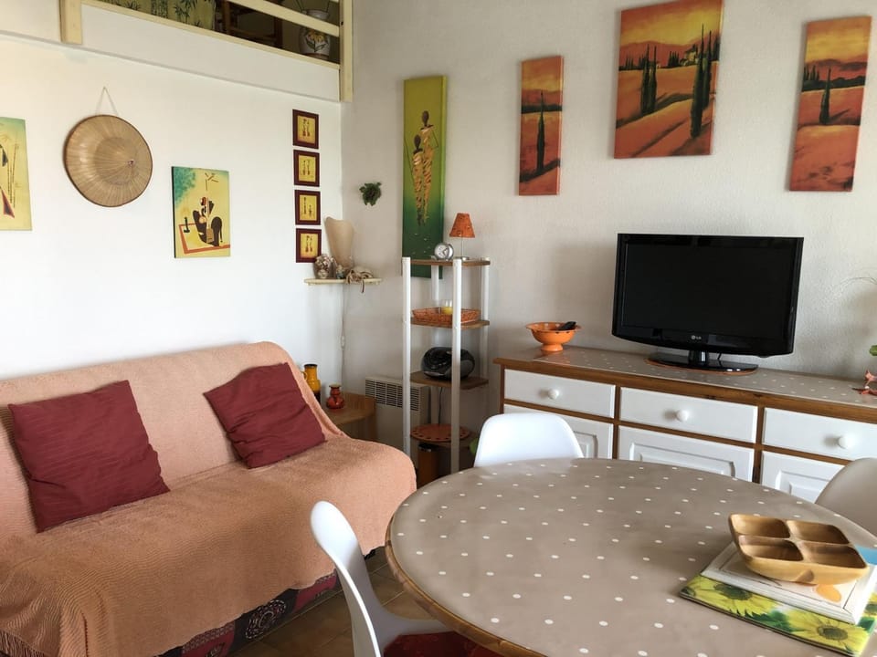 Saint Cyprien T2 Mezzanine 4P avec Parking, Belle vue Lagune et Mer - FR-1-793-11 Apartment in Saint-Cyprien