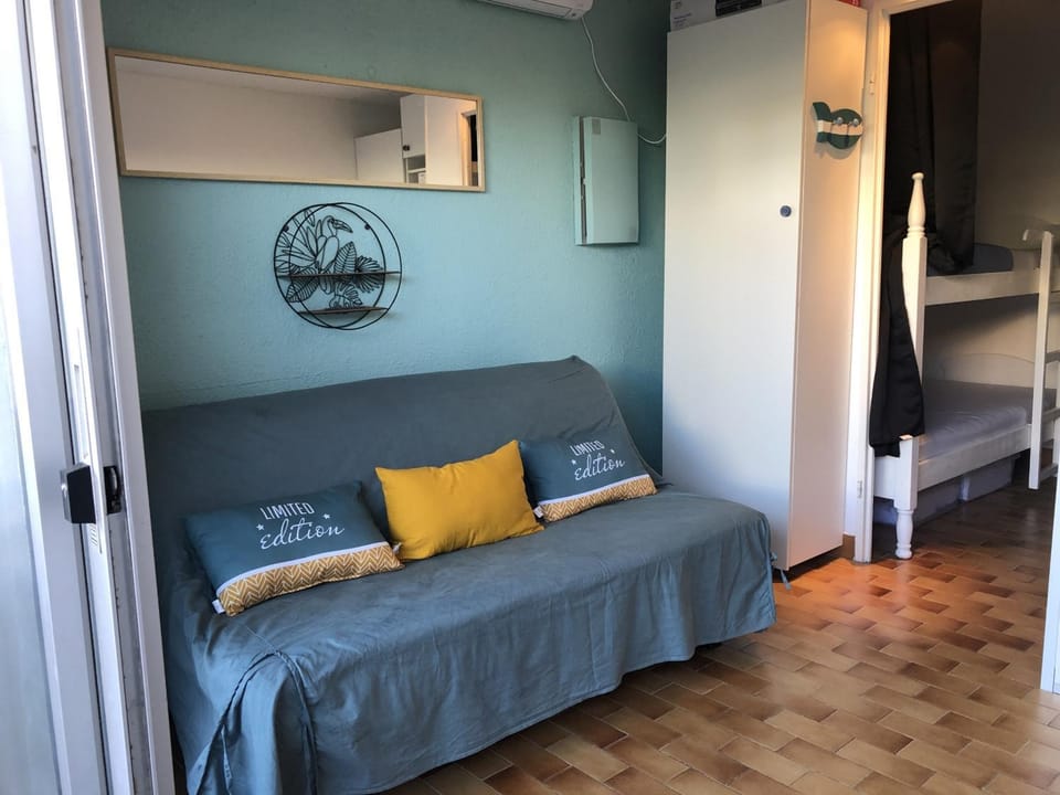 Studio Alcôve en Front de Mer avec Piscine, Terrasse et Parking à Saint Cyprien - FR-1-793-14 Apartment in Saint-Cyprien