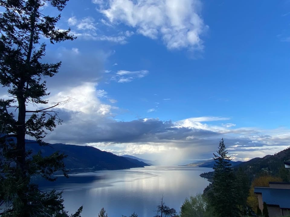 Natural landscape, Lake view, Mountain view