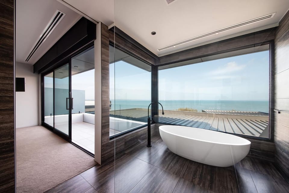 Bathroom, Sea view, Bath