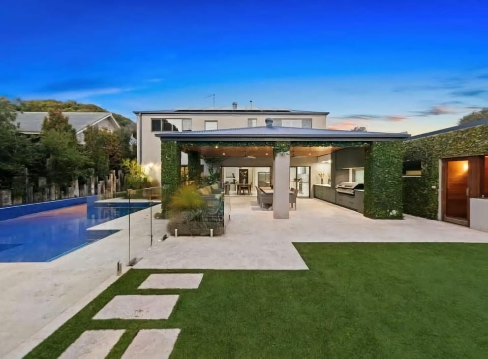 Property building, Patio, Pool view, Swimming pool