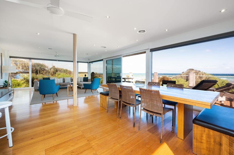 View (from property/room), Living room, Dining area, Sea view
