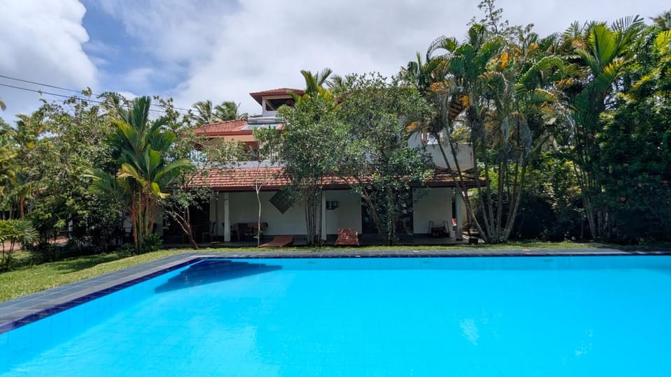 Property building, Spring, Day, Garden, Garden view, Pool view, Swimming pool, sunbed