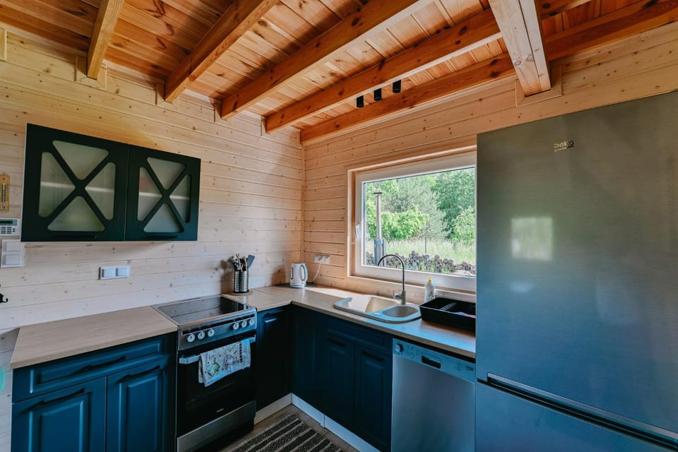 Kitchen or kitchenette, oven