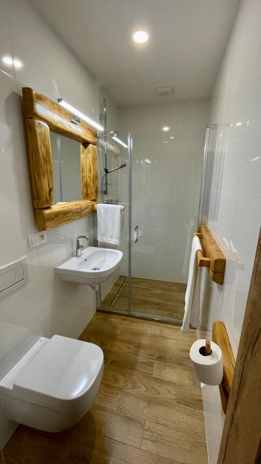Shower, Toilet, Bathroom, towels