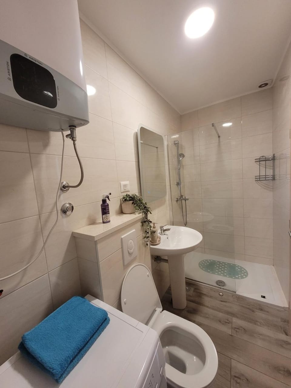 Shower, Toilet, Bathroom, towels