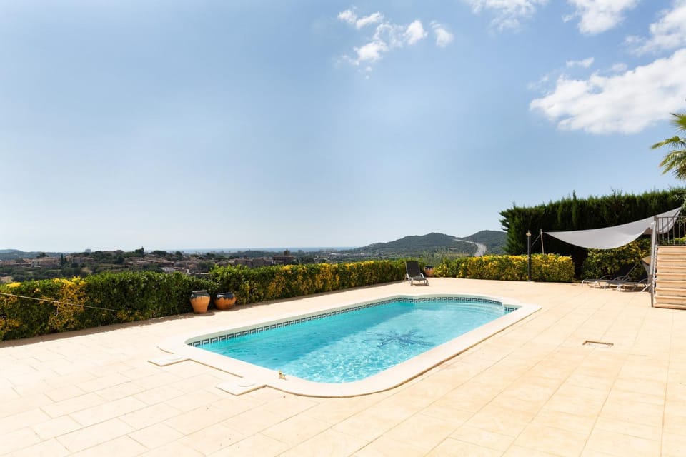Property building, Living room, Swimming pool