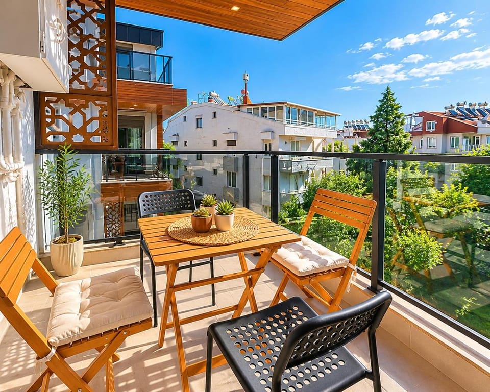 Patio, Day, View (from property/room), Balcony/Terrace, Living room, Seating area, Dining area