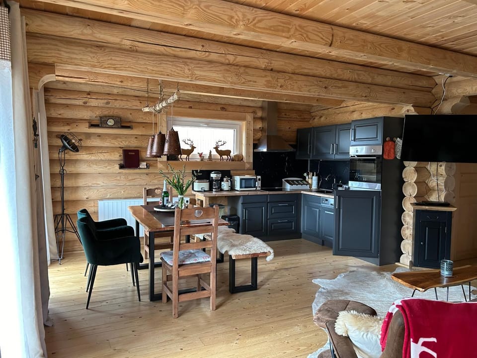 Kitchen or kitchenette, Dining area, oven, stove