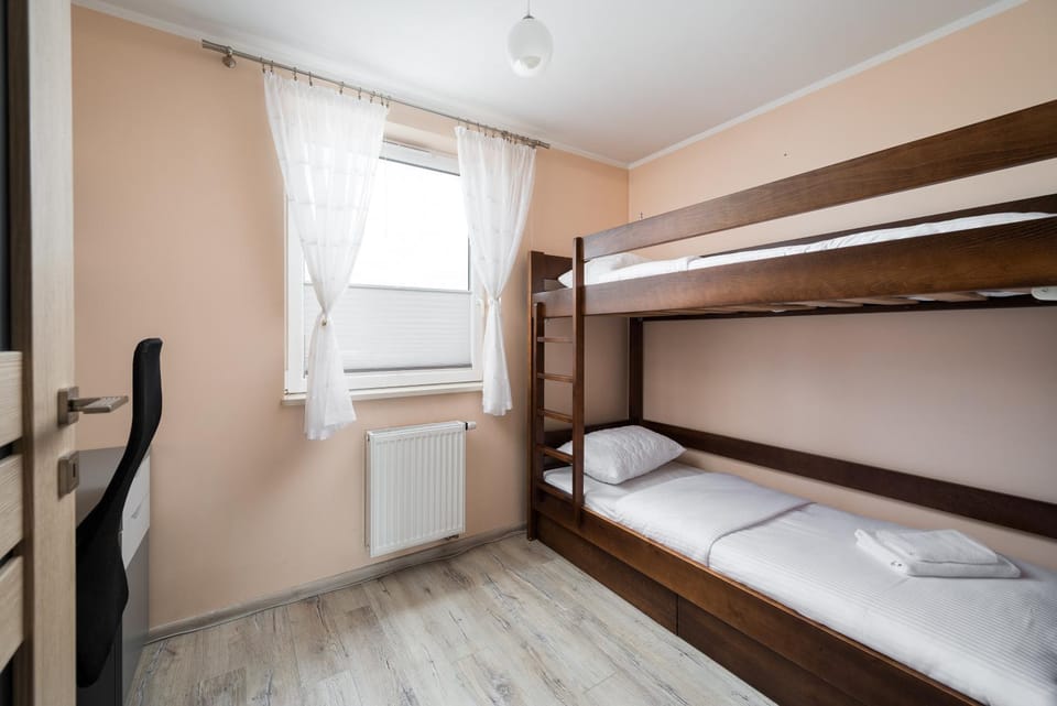 Bed, Photo of the whole room, Bedroom, bunk bed, wardrobe