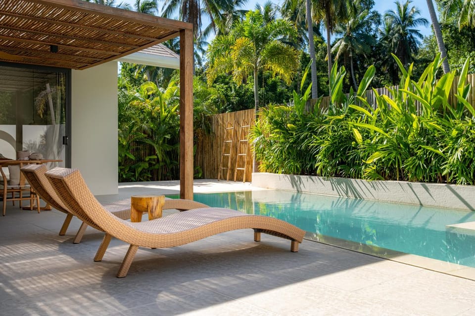 Natural landscape, Pool view, Swimming pool, sunbed