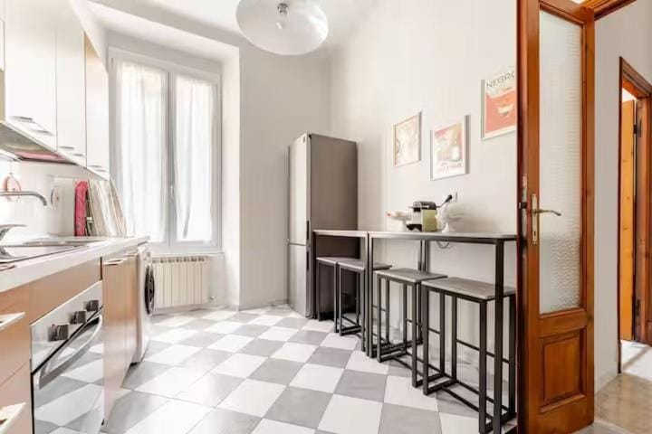 flat iron, microwave, oven, toaster, toaster, kitchen