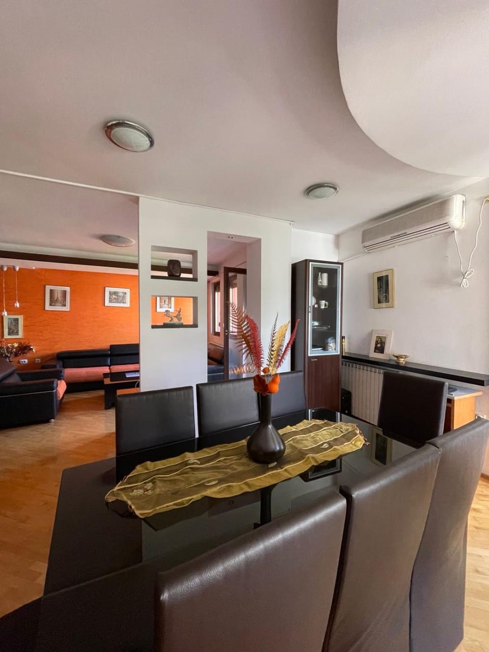 Dining area, air conditioner