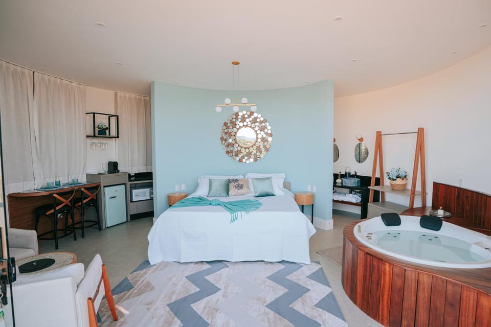 Bed, Hot Tub, Photo of the whole room, Bedroom, Bath
