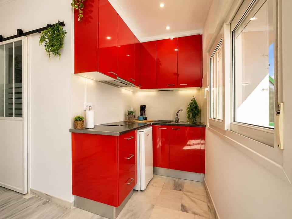 Kitchen or kitchenette, minibar, pet friendly, stove, kitchen