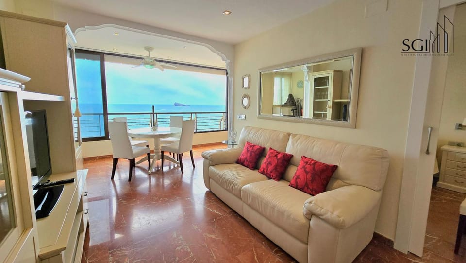 Natural landscape, TV and multimedia, Living room, Seating area, Mountain view, Sea view