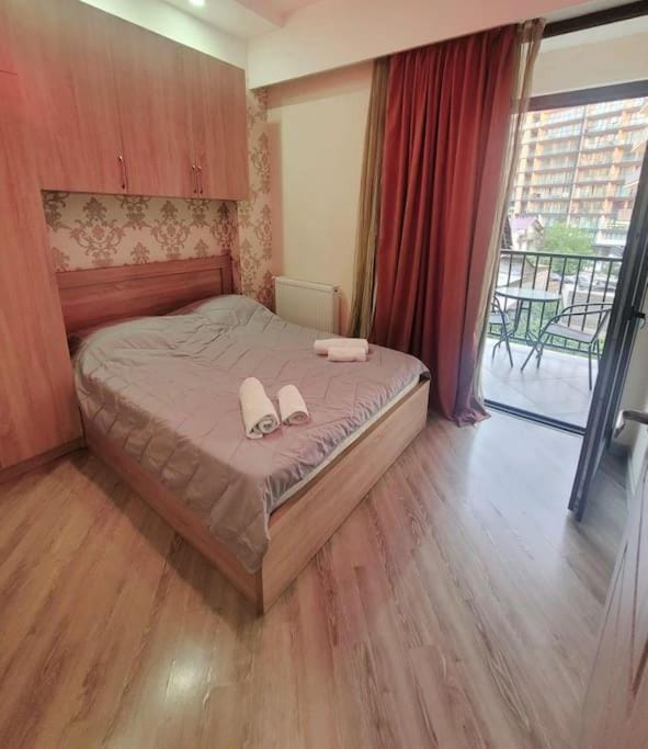 Bed, Balcony/Terrace, Bedroom, towels, wardrobe