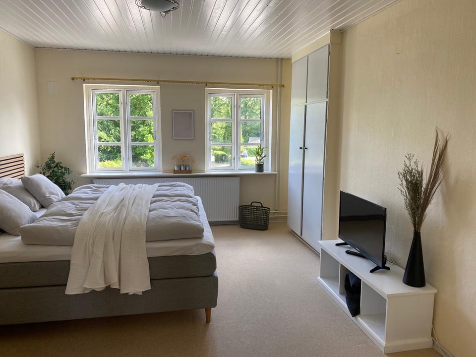 Bed, TV and multimedia, Photo of the whole room, Bedroom