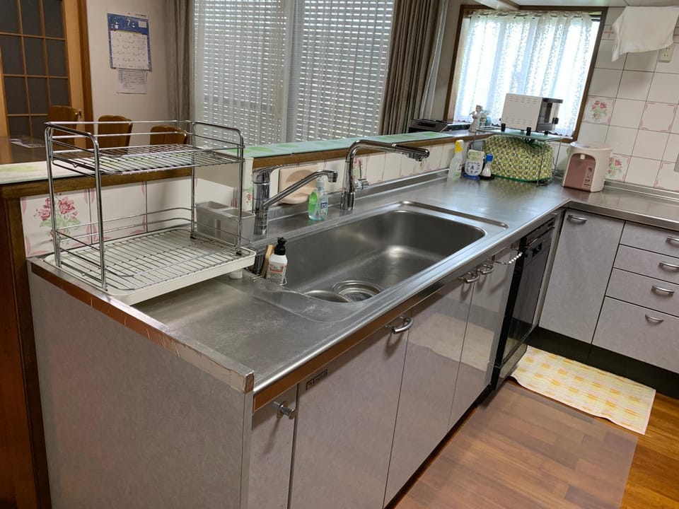 Kitchen or kitchenette, dishwasher