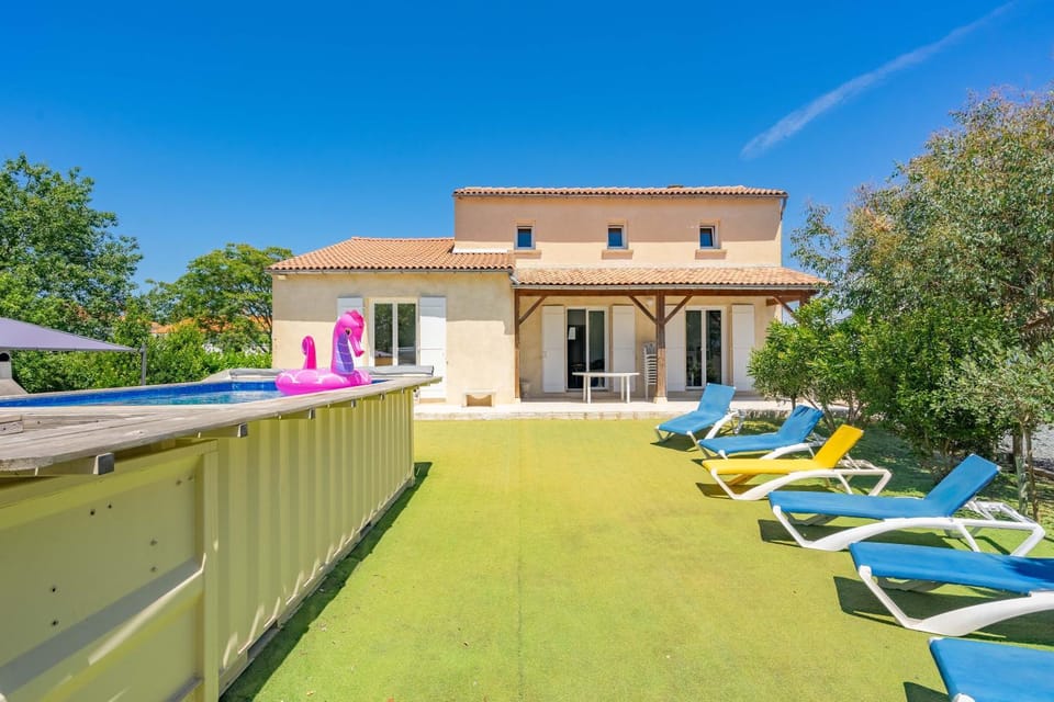 Property building, Living room, Swimming pool