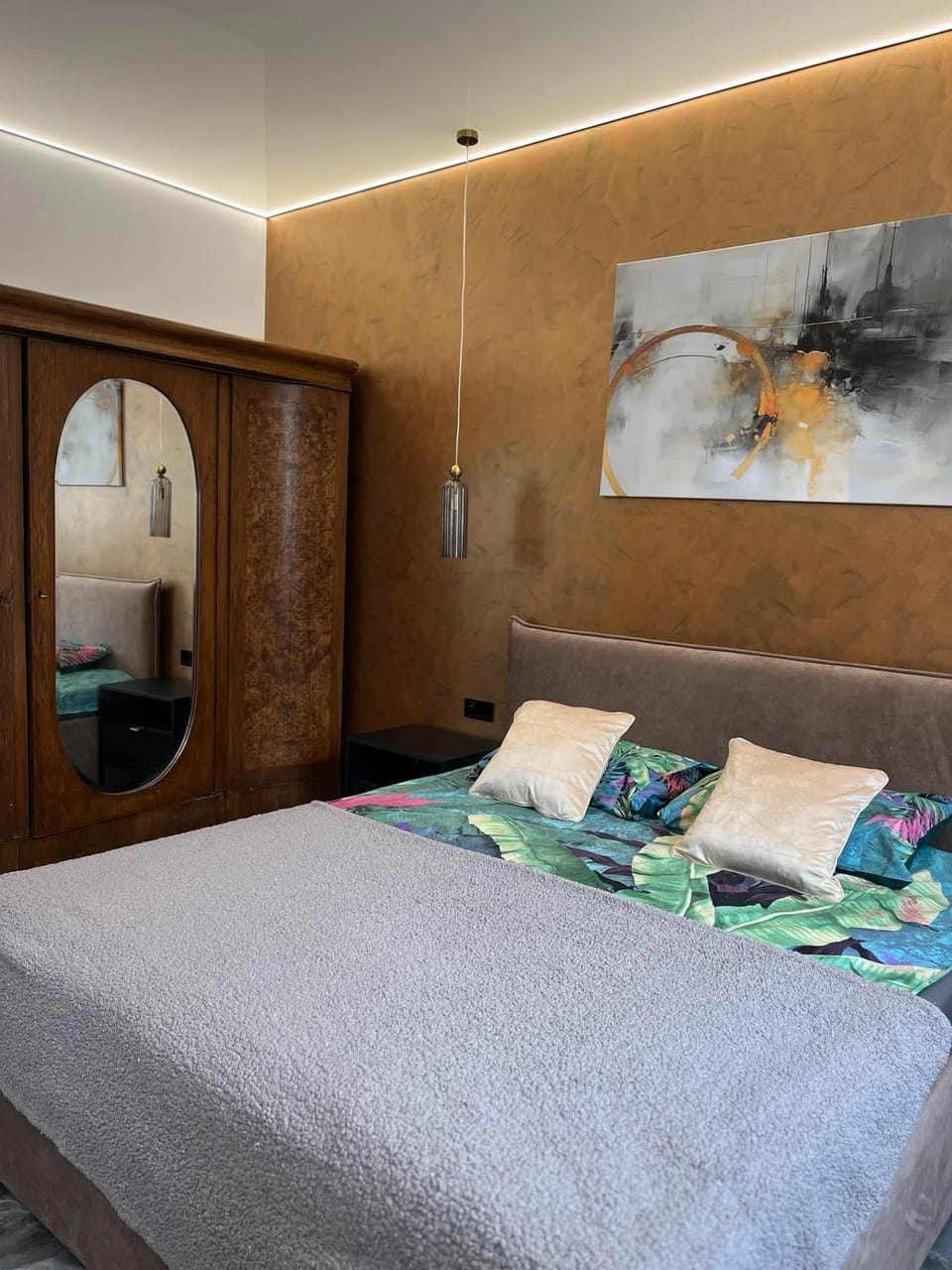 Bed, Bedroom, wardrobe