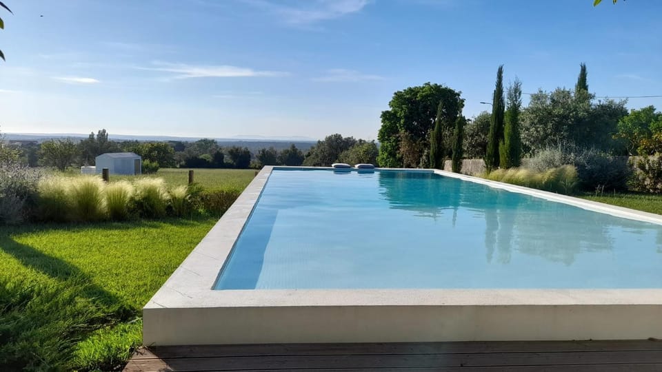 Natural landscape, Garden, Garden view, Swimming pool