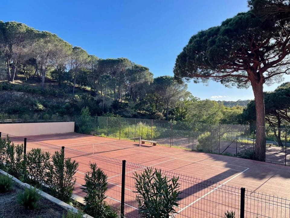 Natural landscape, Tennis court, Tennis court