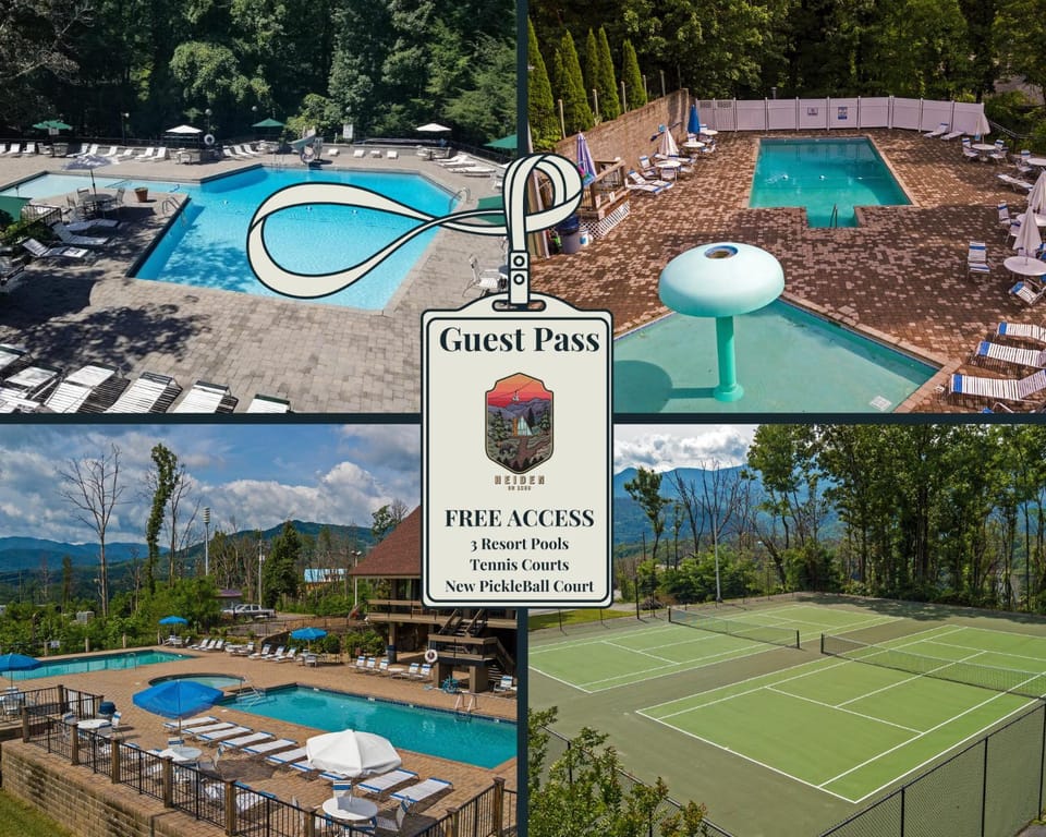 Tennis court, Pool view, Swimming pool