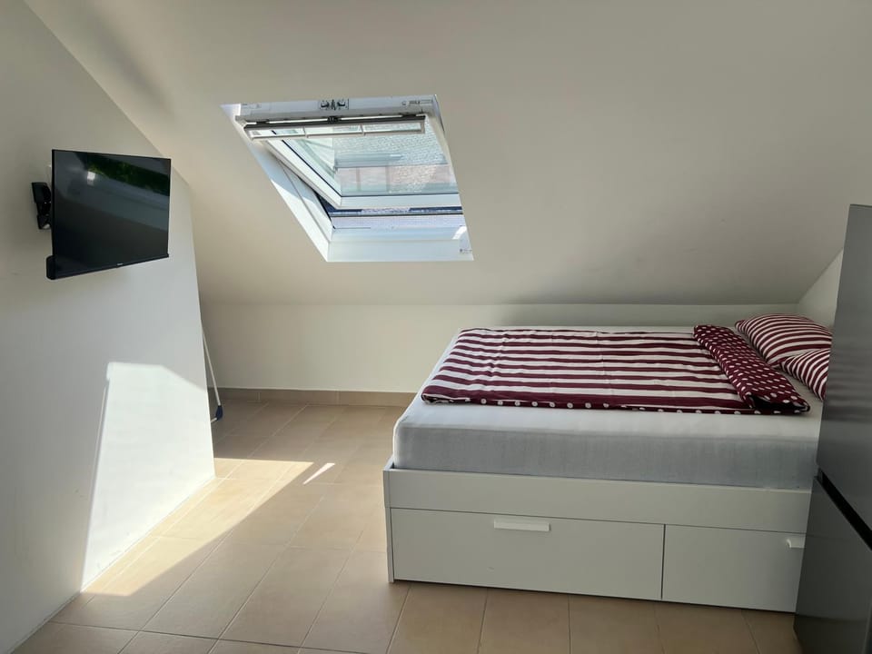 Bed, TV and multimedia, Photo of the whole room, Bedroom