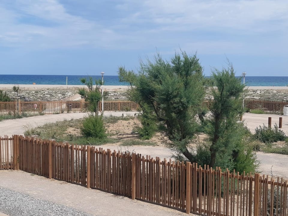 Studio cabine à Port Leucate, 4 pers, animaux admis, parking, accès direct à la mer - FR-1-798-19 Cabin in Leucate