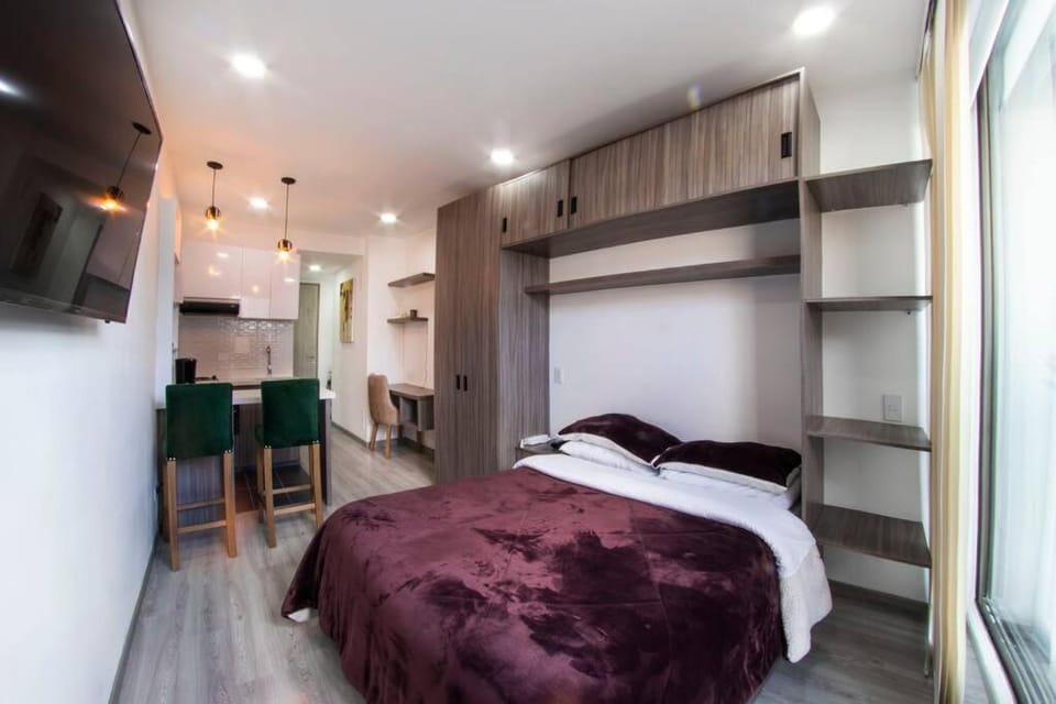 Chapinero Balcón fast Wifi Bares LGBTQ Theatron Apartment in Bogota