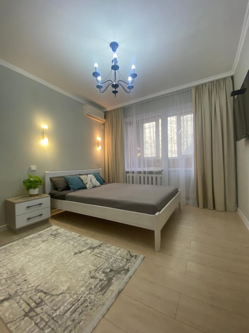 3 rooms Orange apartment Apartment in Almaty