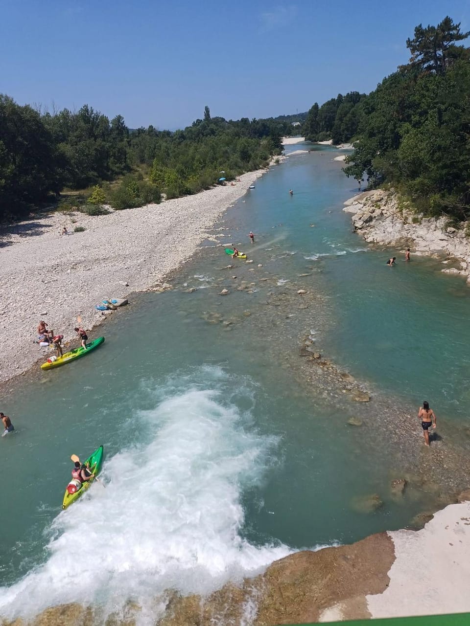 Natural landscape, Beach, Canoeing