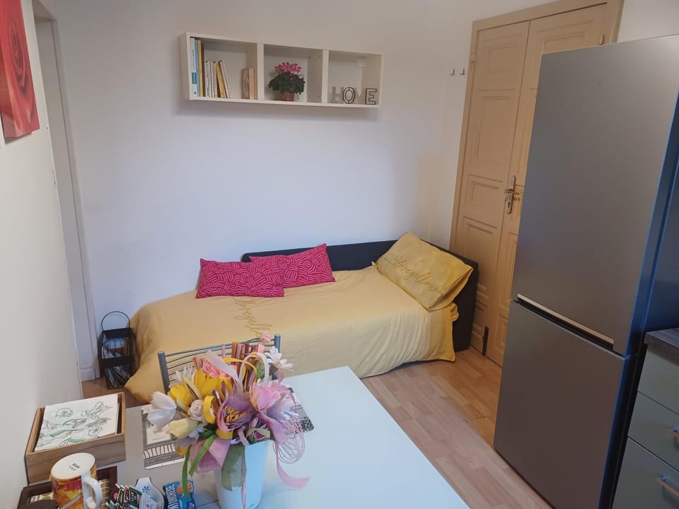 Bed, Kitchen or kitchenette