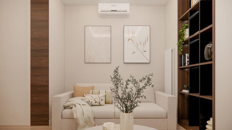 Living room, Seating area, air conditioner