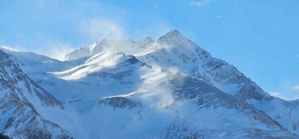 Natural landscape, Winter, Mountain view