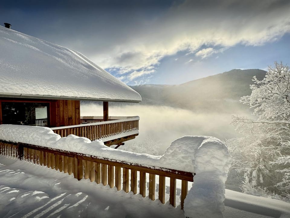 Day, Natural landscape, Winter, Mountain view