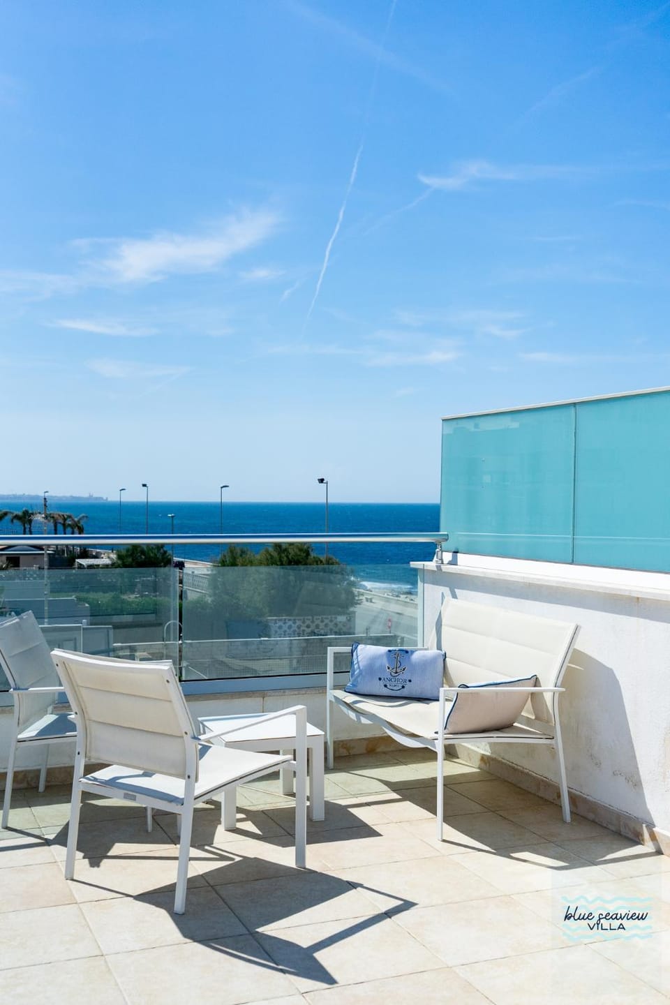 Day, Balcony/Terrace, Seating area, Sea view, sunbed