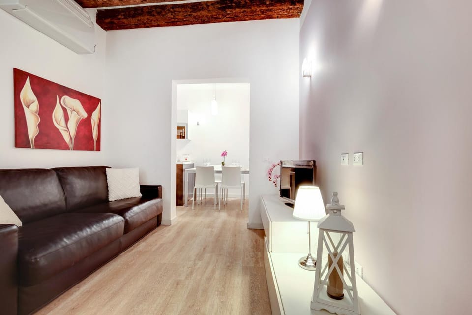 Bed, Living room, Dining area