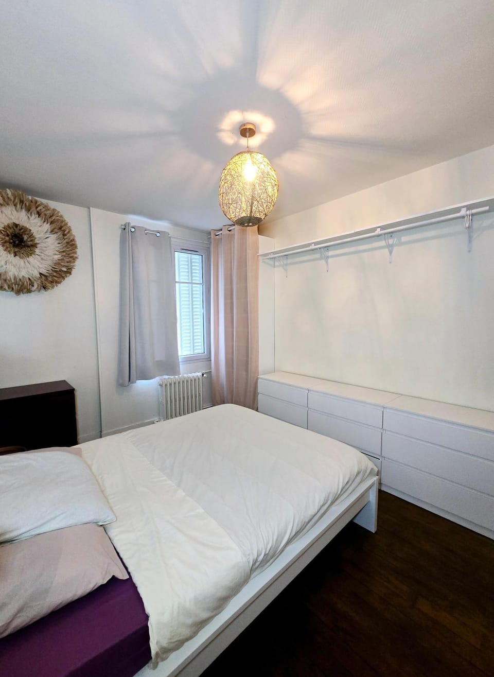Bed, Photo of the whole room, Bedroom, storage, wardrobe