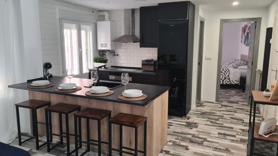 Kitchen or kitchenette, Living room, Dining area