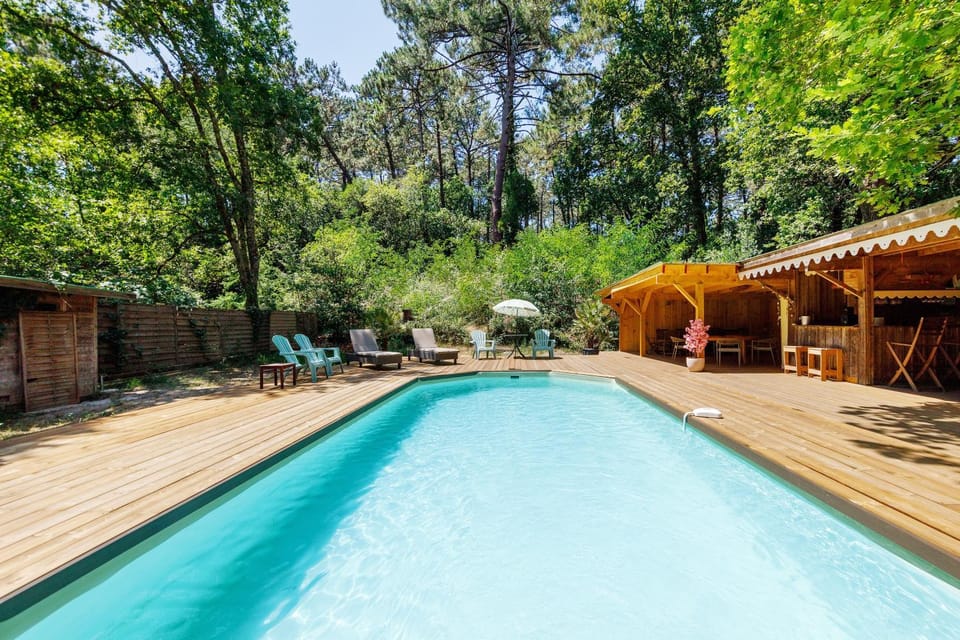 Cap Ferret Villa Grand Chalet Bois Chalet in Lege-Cap-Ferret
