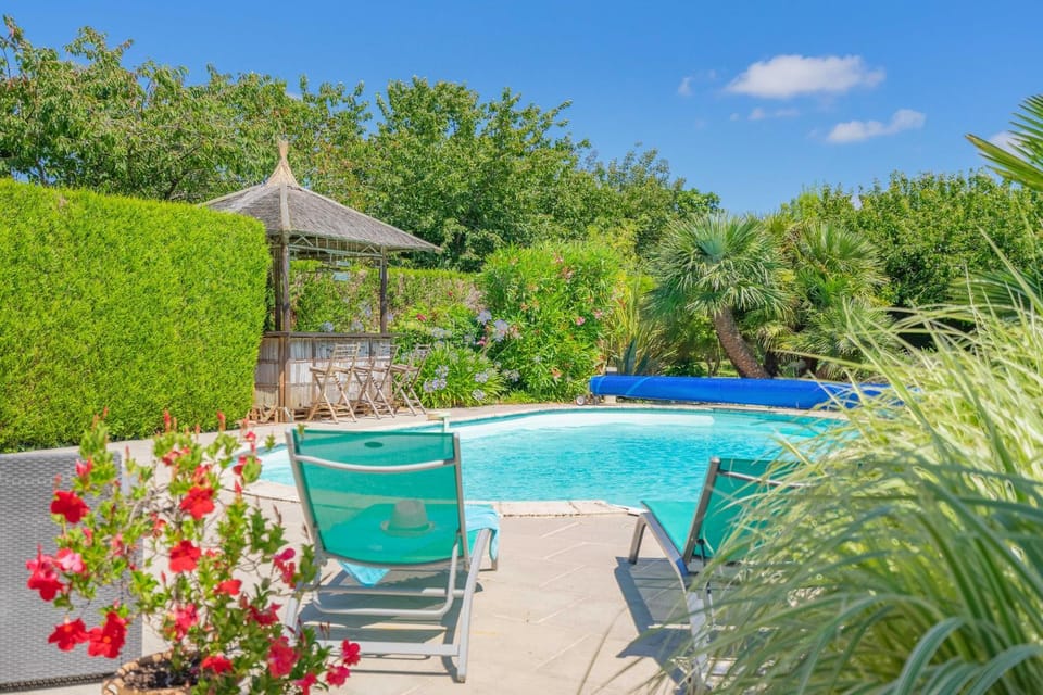 Property building, Living room, Swimming pool